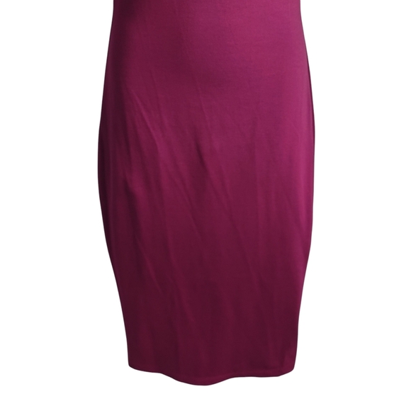 Celine by Champion Women's Purple Dress V-Neck Half Sleeve Stretch Size Small - Picture 4 of 8